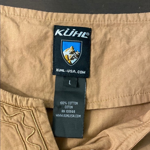 KUHL Embroidered Brown Sleeveless Top 100% Cotton - Picture 7 of 9